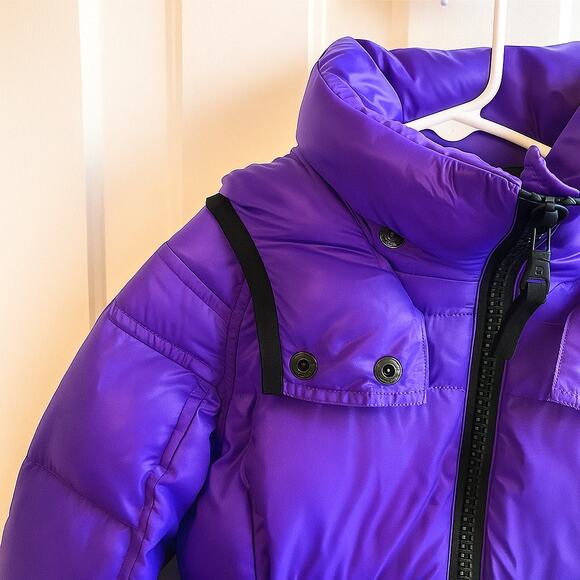 SAM. S13 Purple Down Puffer Coat - Picture 4 of 10